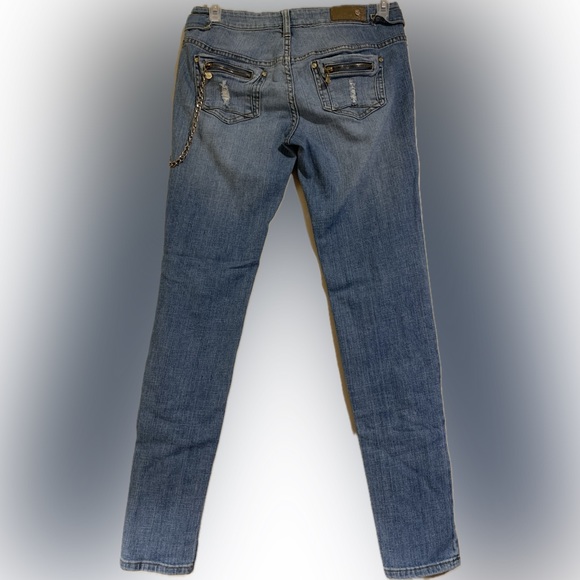 Rocawear skinny chain jeans light wash women’s size 11 - Picture 2 of 14